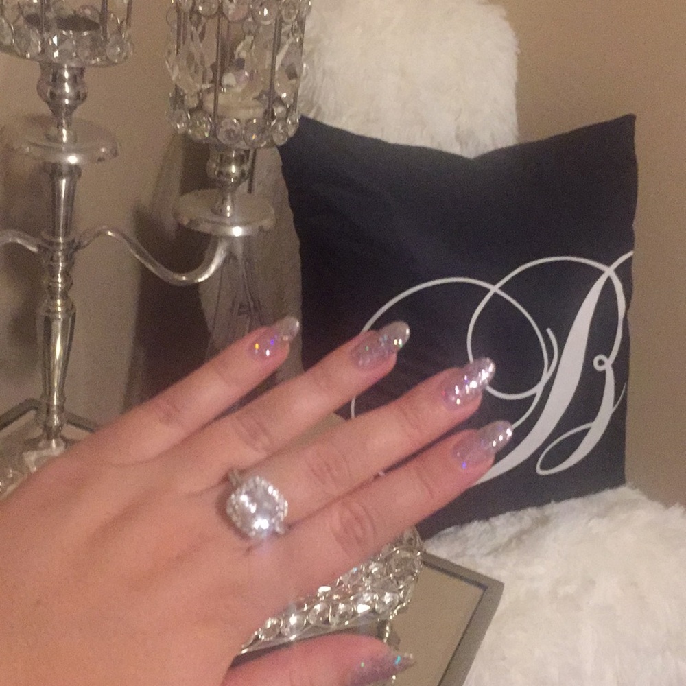 White sapphire ring